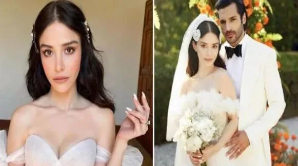 Mai visto! Özge Gürel ha sorpreso con la storia del suo abito da sposa che era come una principessa!
